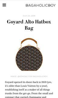 goyard alto hatbox bag price