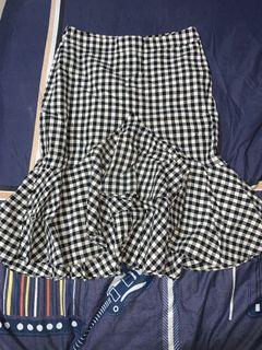 Checkered Mermaid skirt