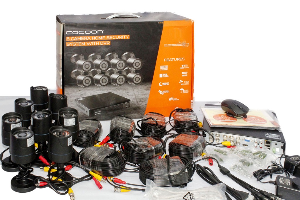 Cocoon 8 camera security system hot sale with dvr