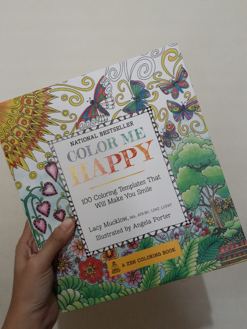 Download Coloring Book Color Me Happy Buku Alat Tulis Buku Di Carousell