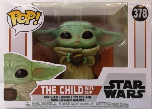 funko pop baby yoda with cup