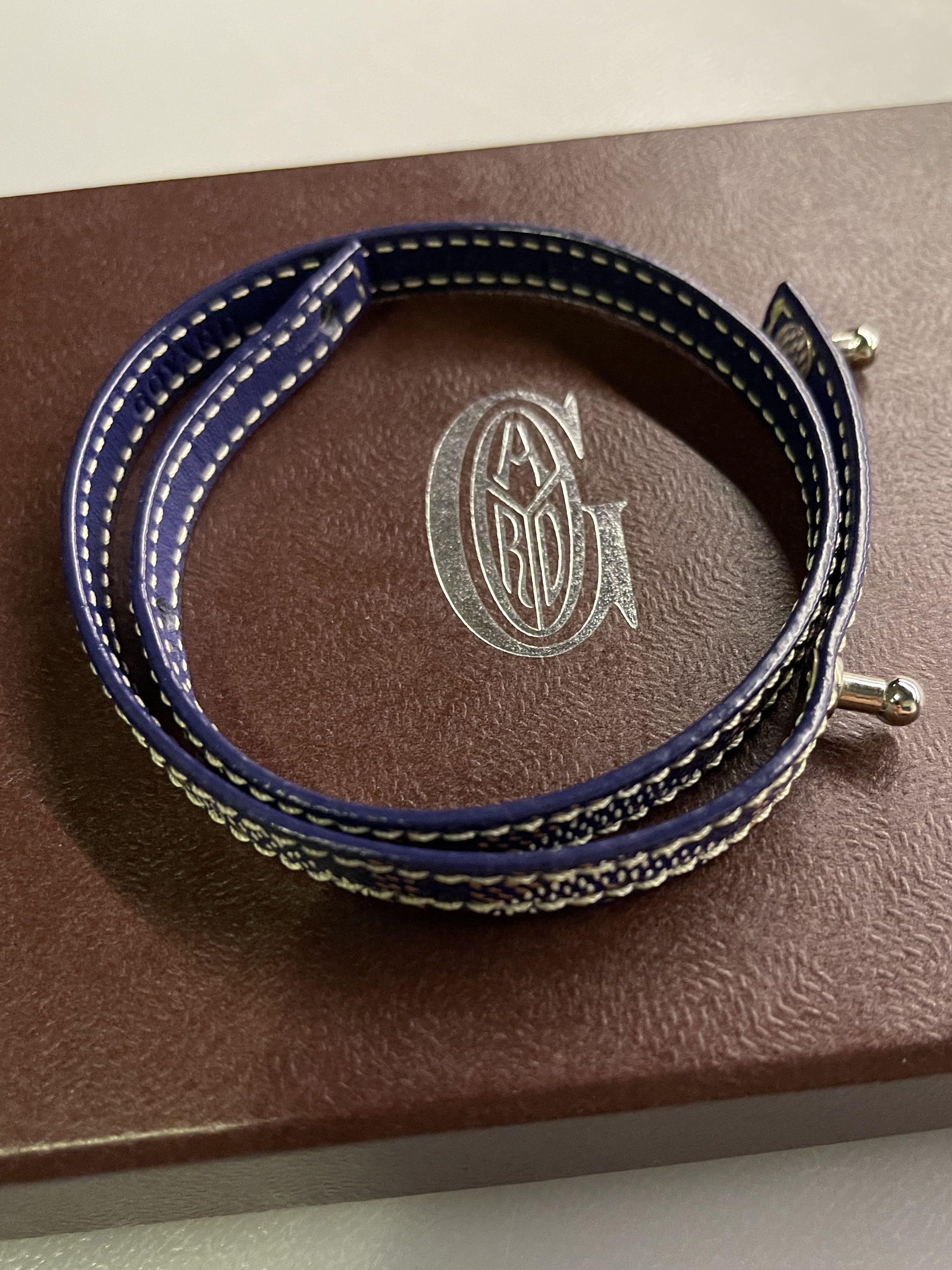 goyard leather bracelet