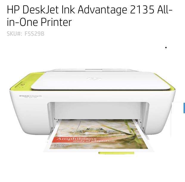 incompatible cartridge hp 2135