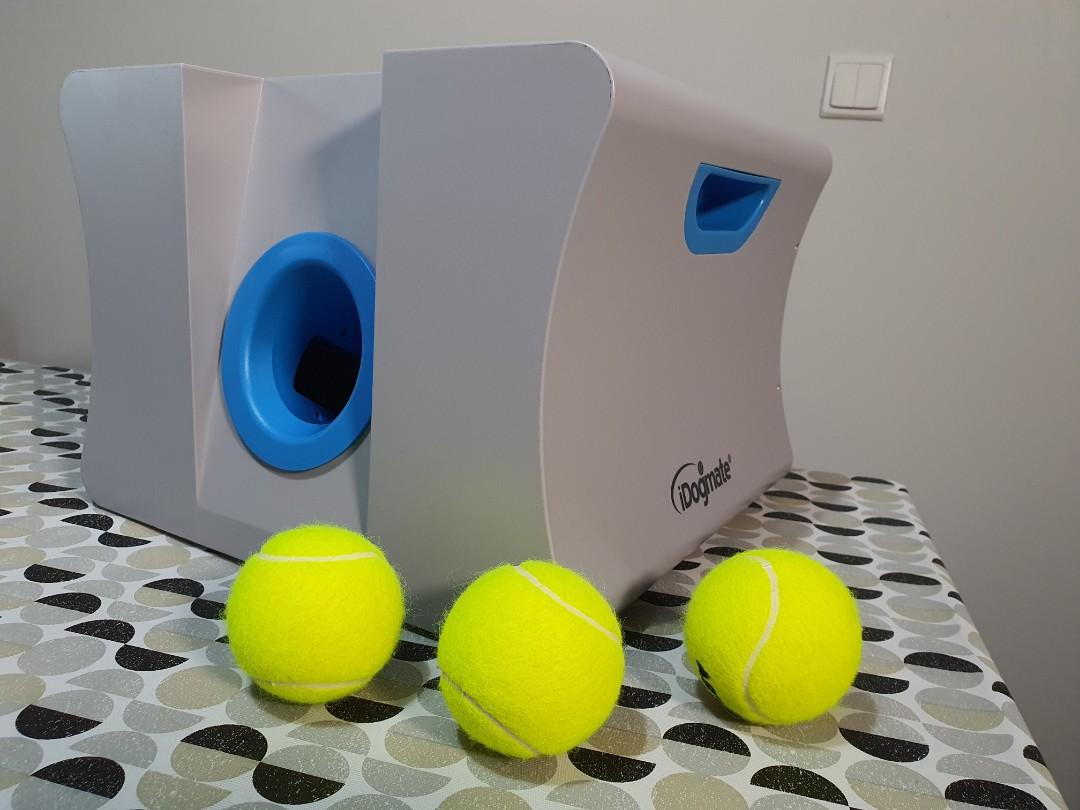 IDOGMATE Big Dog Ball Launcher, Automatic Rechargeable Tennis Ball