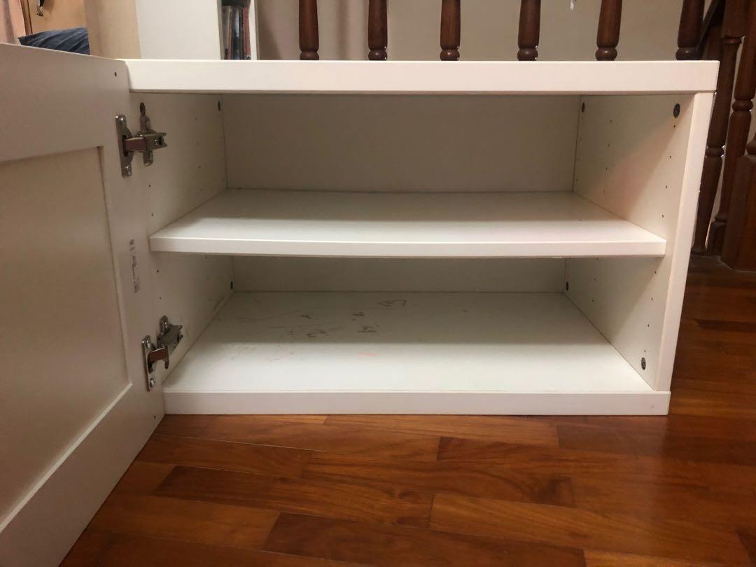 IKEA Besta shelf extension with free door, Furniture & Home Living