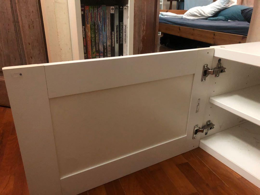 IKEA Besta shelf extension with free door, Furniture & Home Living