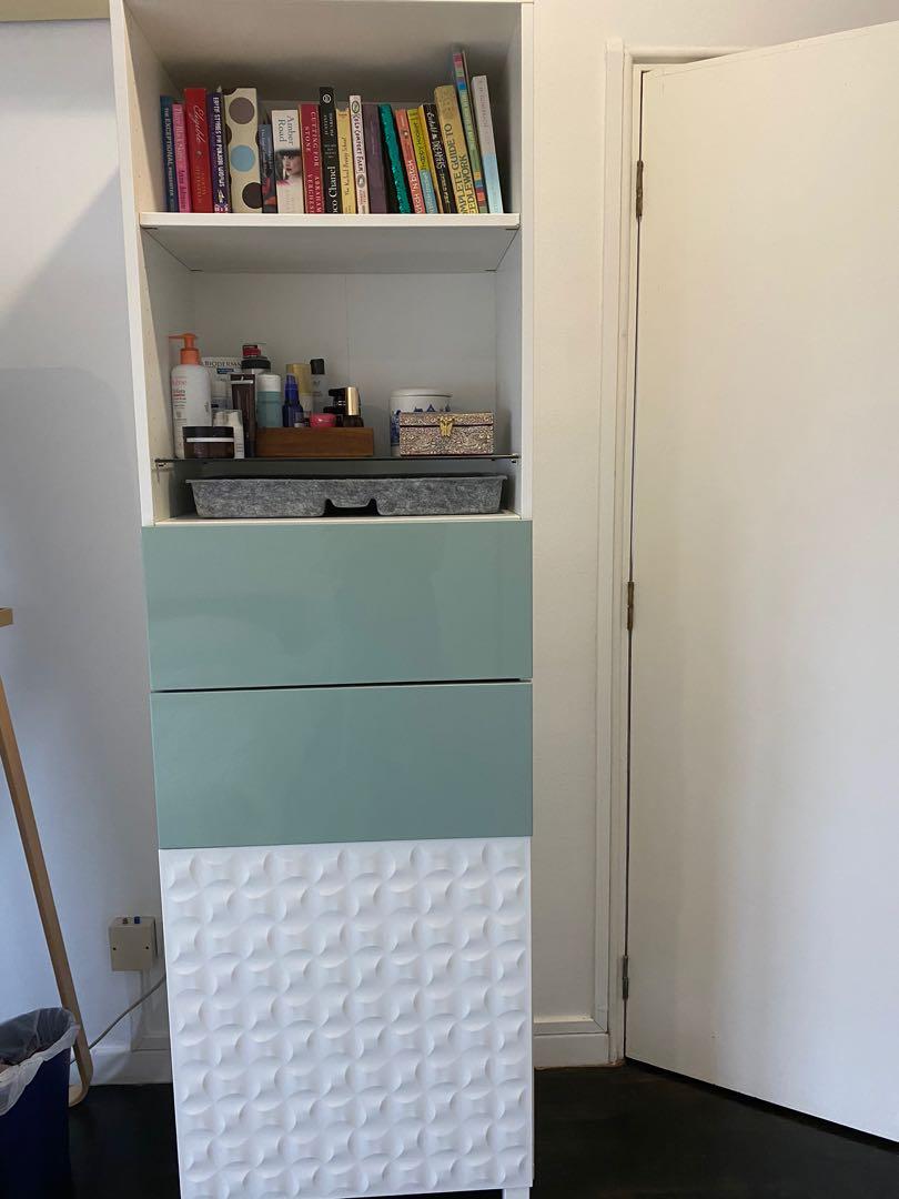 IKEA shelving unit with drawers, Furniture & Home Living, Furniture