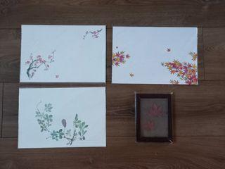 Japanese Placemats and Picture Frame