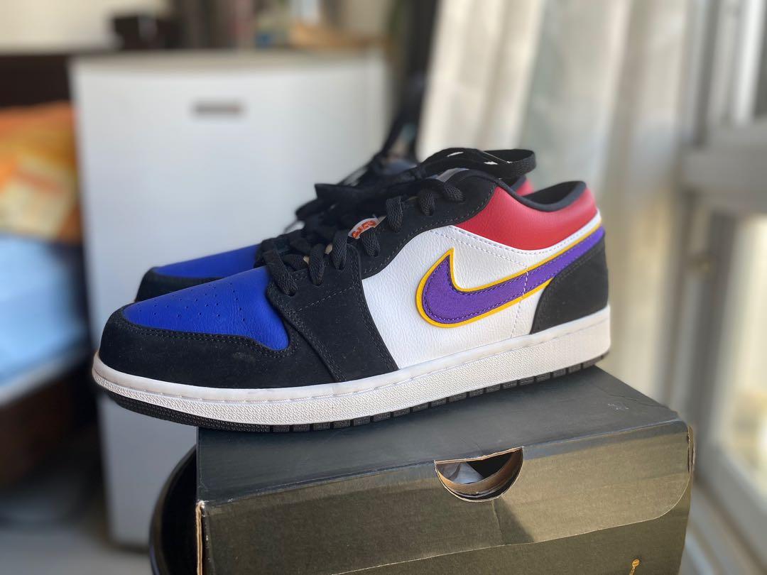 Jordan 1 low top 3 lakers