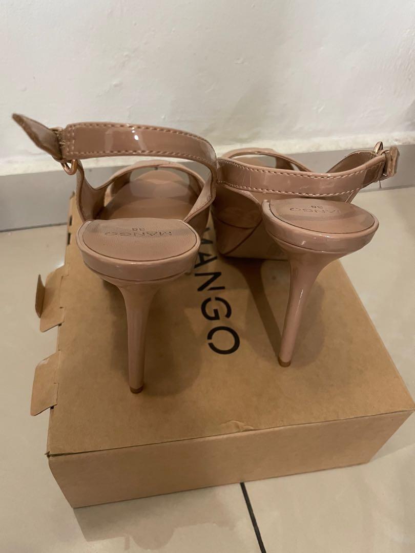 Mango store nude shoes