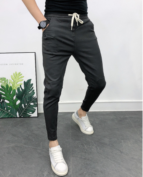 men skinny fit gym pants long pants Men s Fashion Bottoms