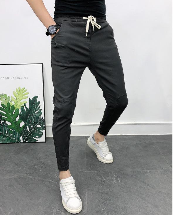 men skinny fit gym pants long pants Men s Fashion Bottoms Trousers on Carousell