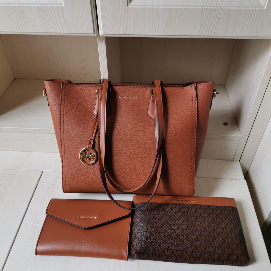 Michael Kors Kimberly Tote 3 in 1, Women's Fashion, Bags & Wallets, Purses  & Pouches on Carousell