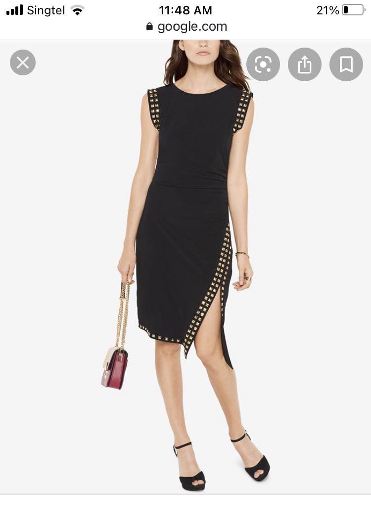 Michael kors studded black dress clearance