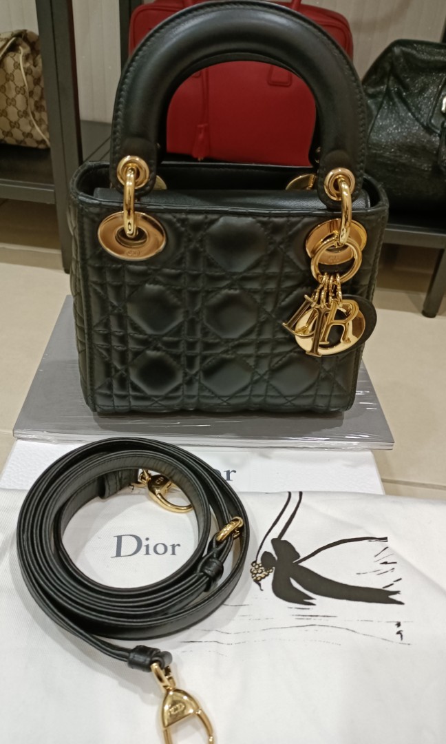 Mini Lady Dior Black Women s Fashion Bags Wallets Cross body