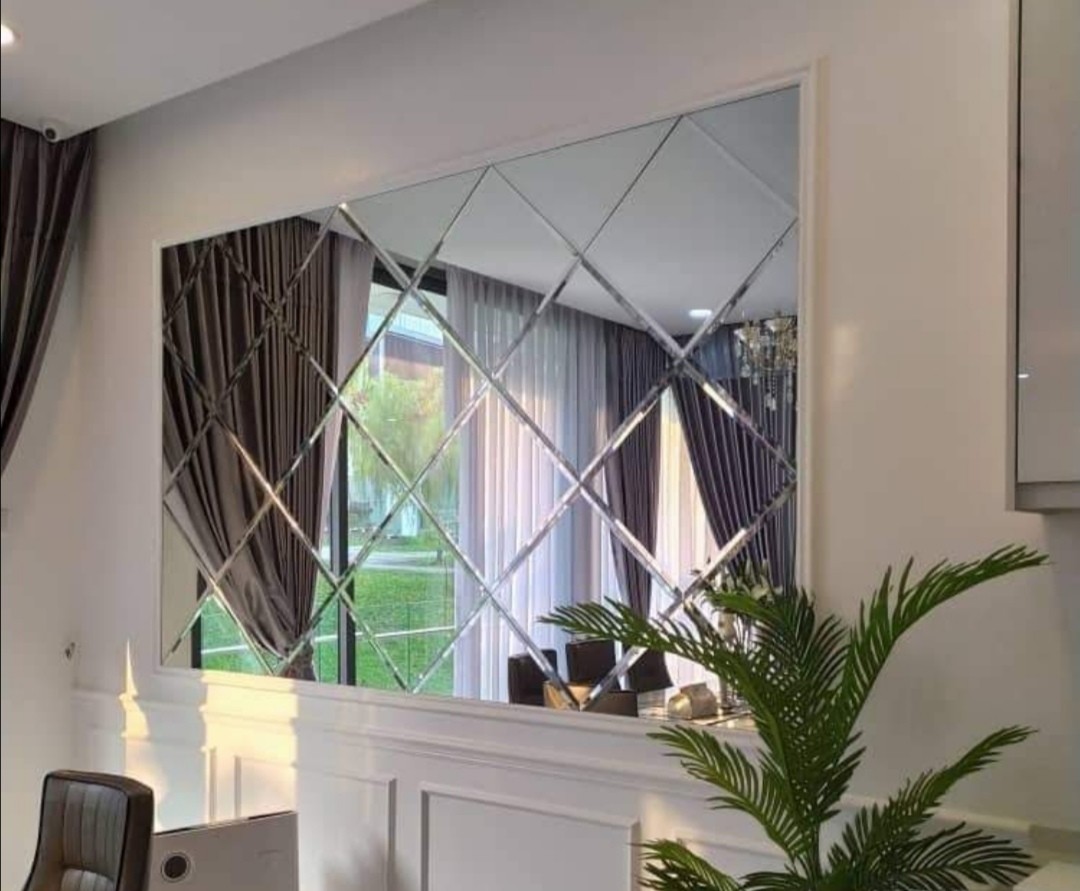 Ready Stock Mirror Diamond Wall Furniture Home Living Home