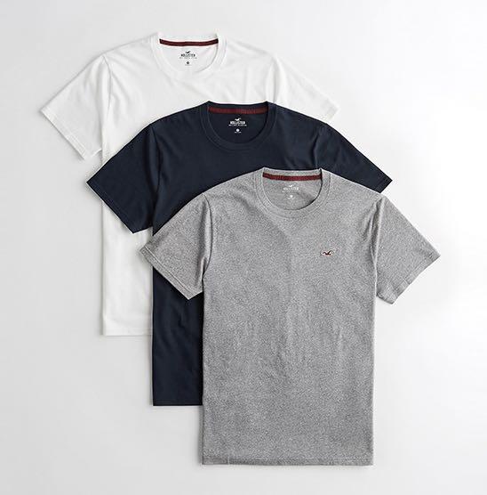Hollister 3 pack polo sale shirts