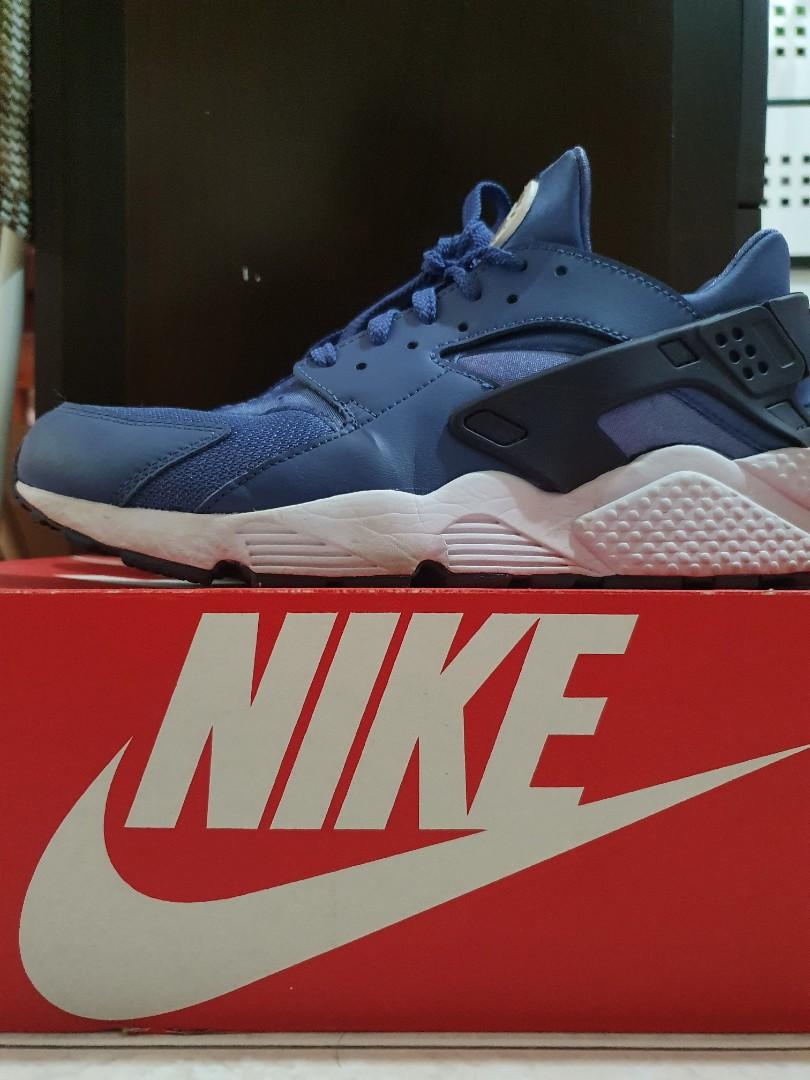 Nike Air Huarache Blue Men s Fashion Footwear Sneakers on Carousell
