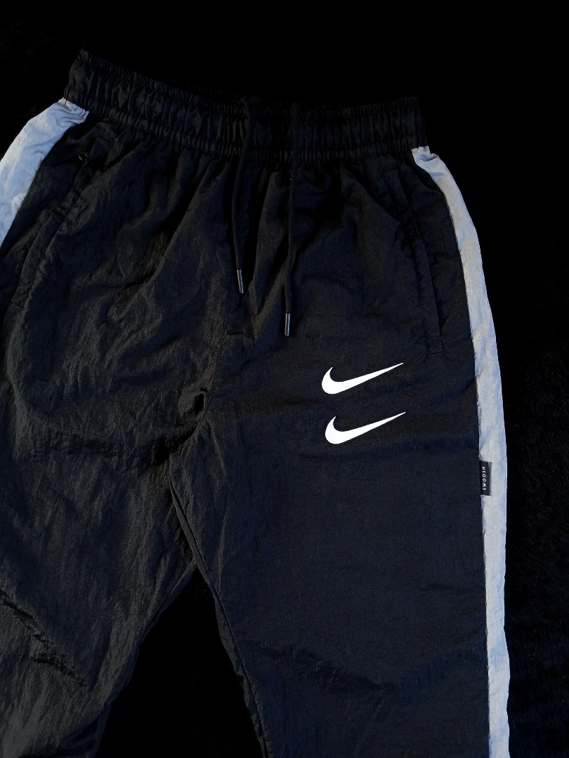 NIKE DOUBLE SWOOSH EMBROIDERED LOGO TRACK PANTS Men s Fashion