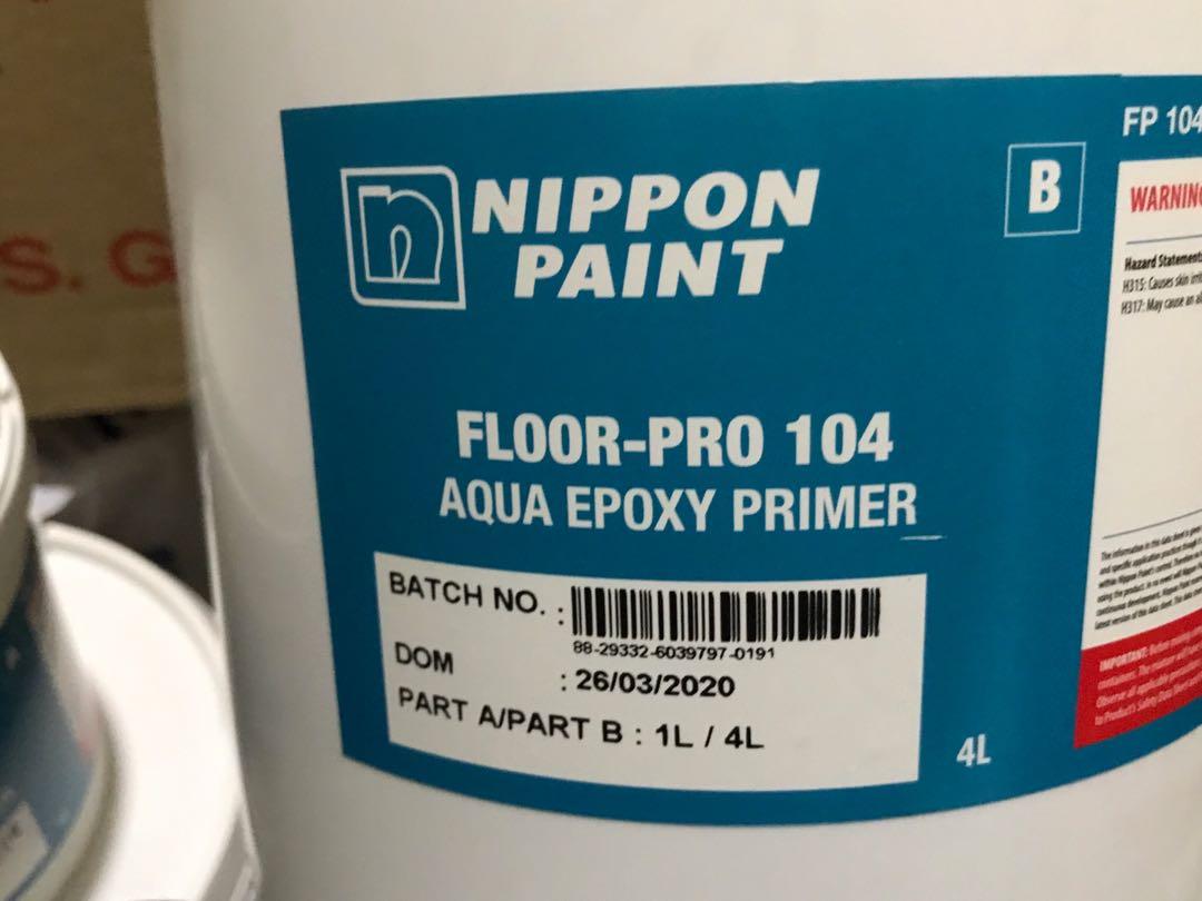 Nippon Paint Floor Pro 104 Aqua Epoxy Primer, Furniture & Home Living