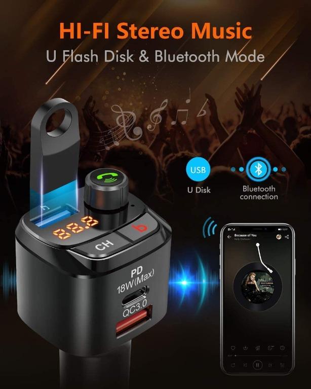 Nx12 bluetooth fm transmitter top