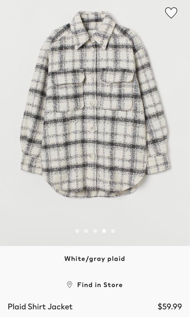 Plaid jacket h&m shop