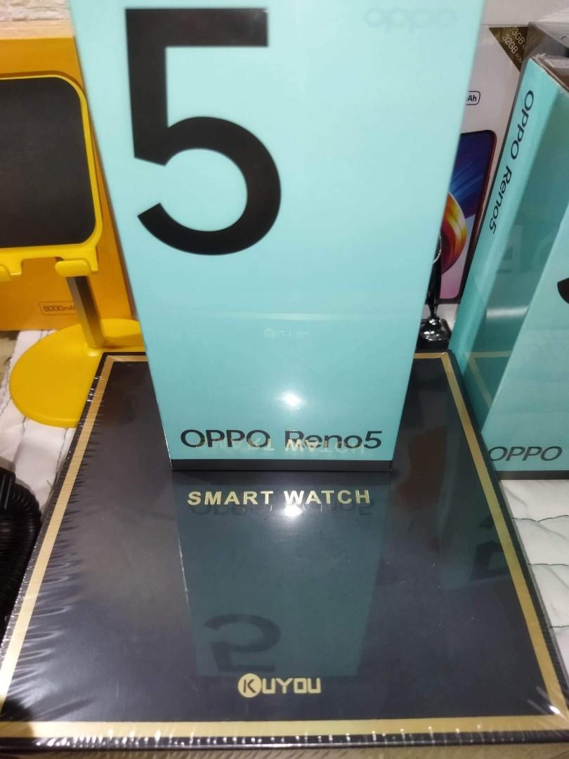 OPPO RENO 5 WITH KUYOU SMARTWATCH BRANDNEW SEALED Mobile Phones