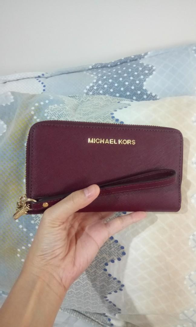 Mk maroon sale wallet