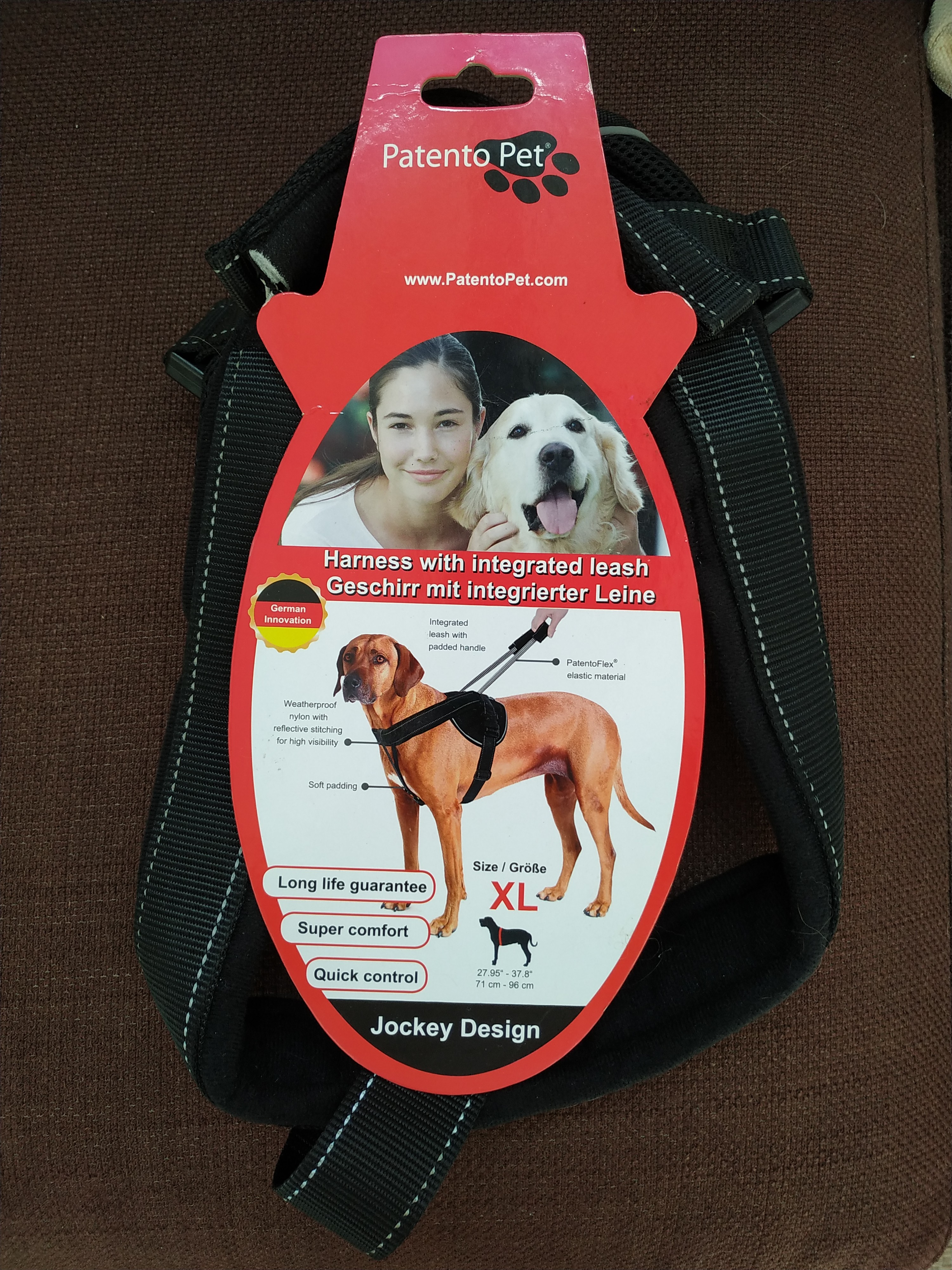 Patento pet harness clearance