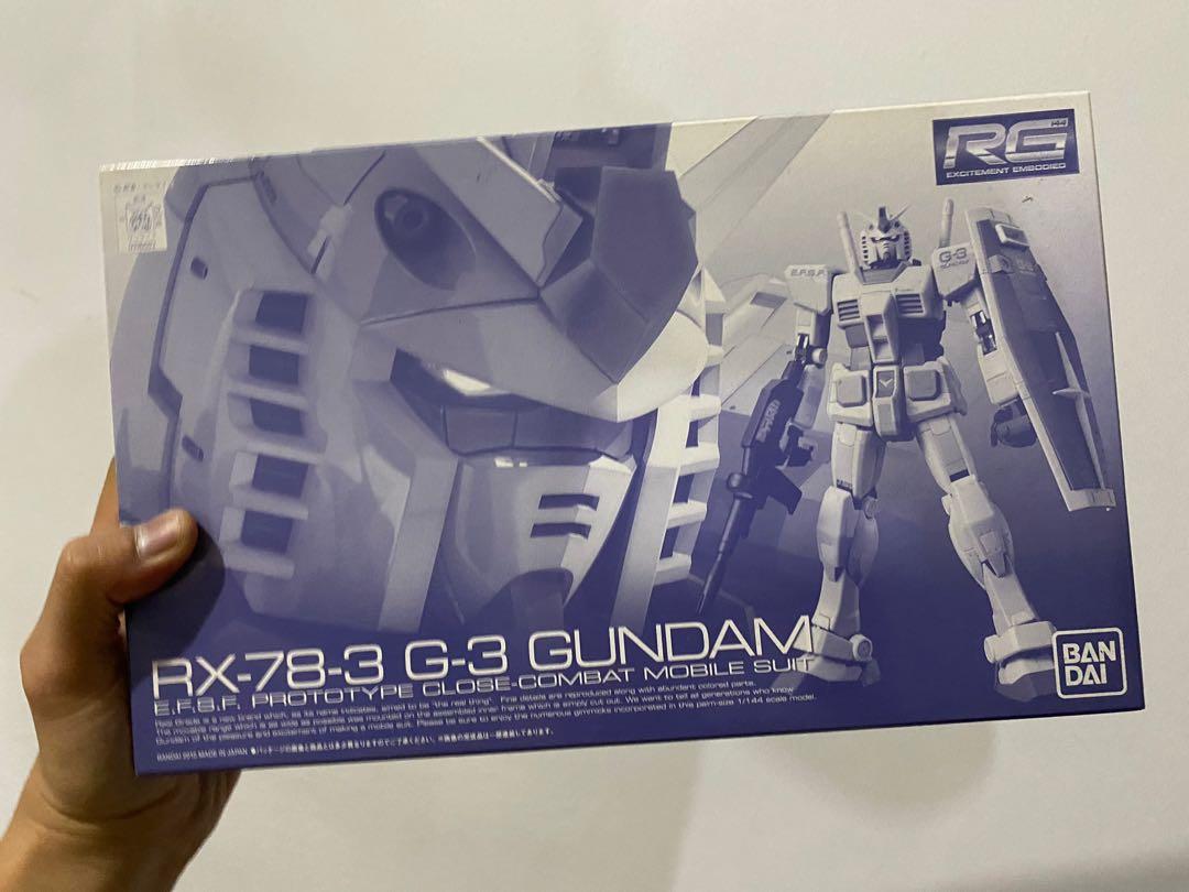 Pbandai Rg Rx 78 3 G3 Gundam Toys Games Action Figures Collectibles On Carousell