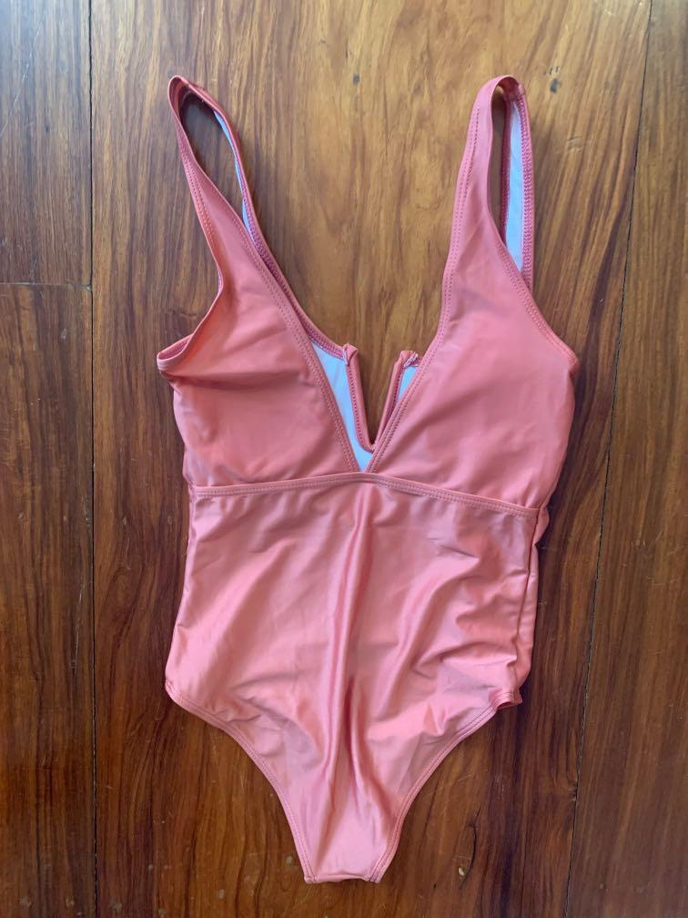 Peach one piece swimsuit for sale, Women's Fashion, Swimwear, Bikinis