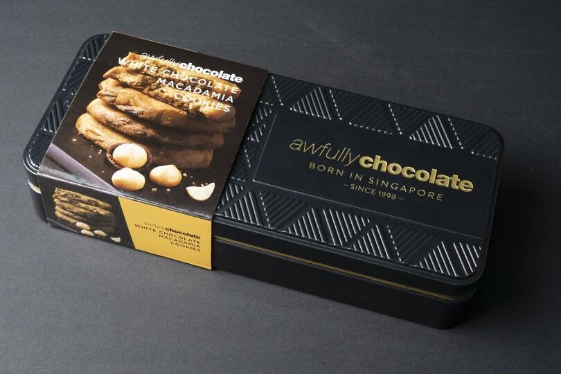 Perfet Gift Awfully Chocolate, WHITE CHOCOLATE MACADAMIA COOKIES, Food