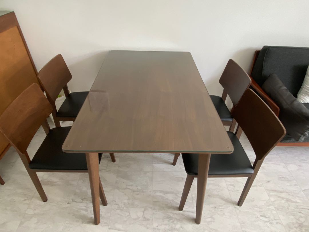 Picket & Rail dining table and chairs, Furniture & Home Living