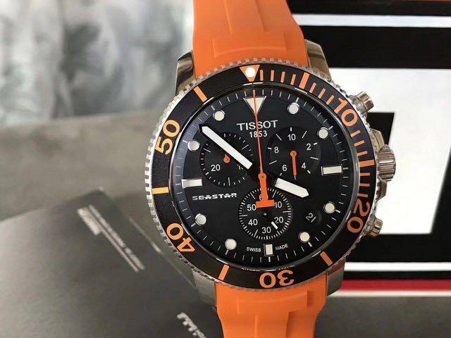 Tissot seastar store orange