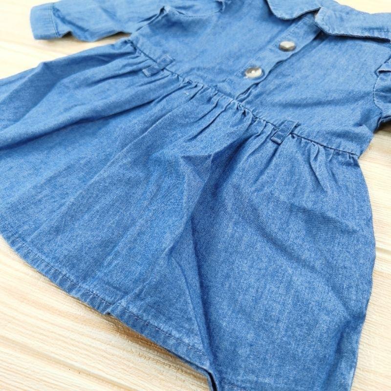 Primark Baby Kids Girl Denim Dress Girl Jeans Dress Longsleeve Dress 0 36M