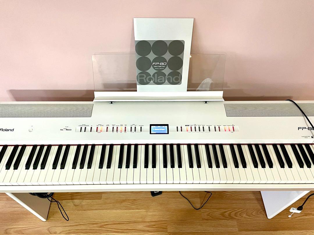Roland Fp 80 Digital Piano Keyboard White Needs To Find New Owner Hobbies Toys Music Media Musical Instruments On Carousell
