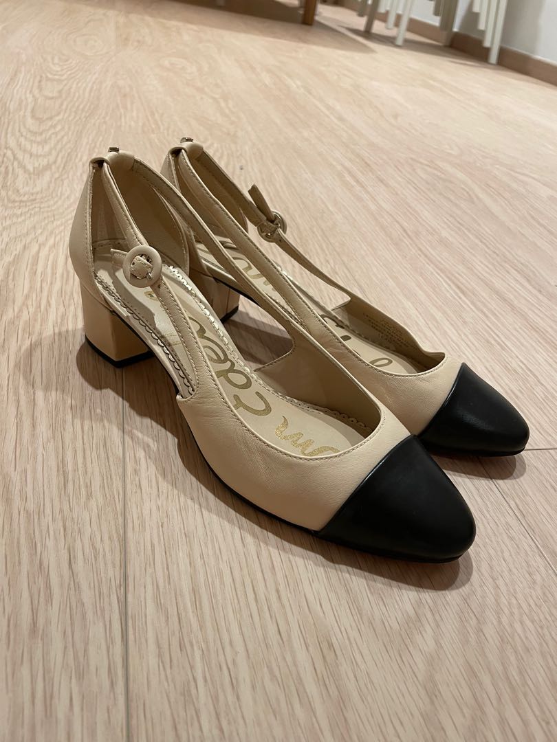sam edelman leah cap toe pumps size 8
