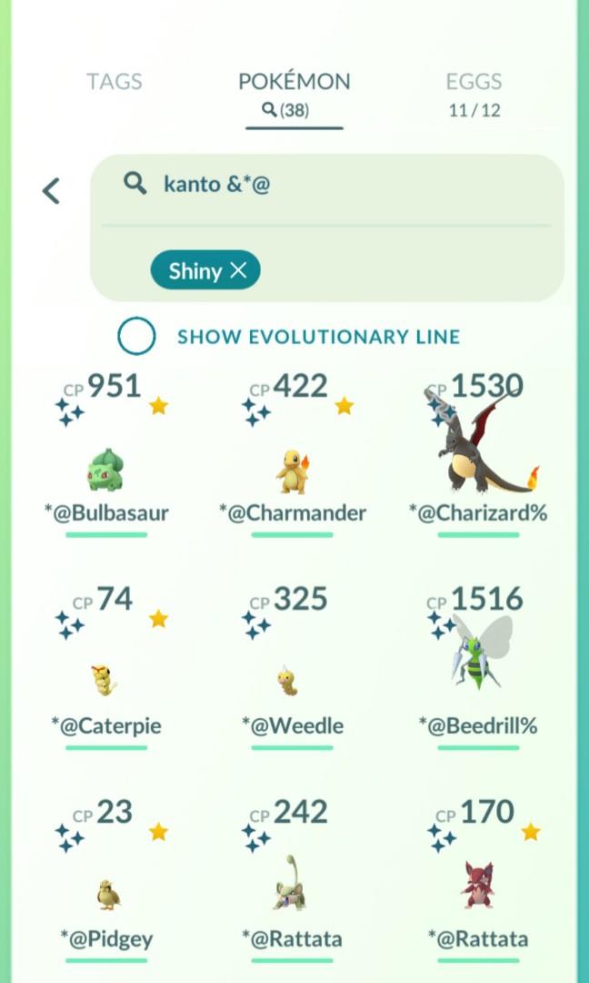 Shiny Pokemon Go Kanto Region Video Gaming Gaming Accessories Game Gift Cards Accounts On Carousell