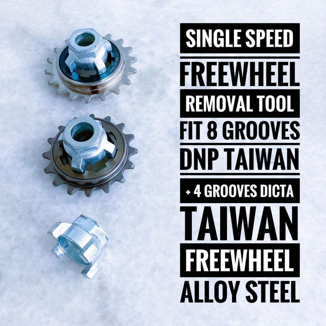 Single speed freewheel removal tool clearance
