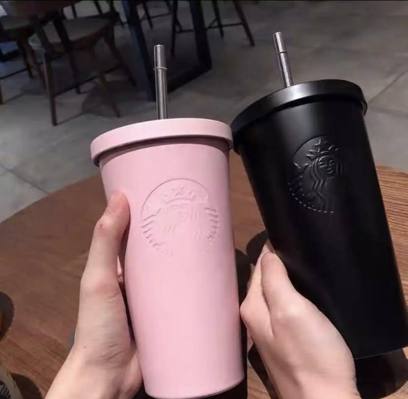 Starbucks Stainless Steel With straw Tumbler, Furniture & Home Living