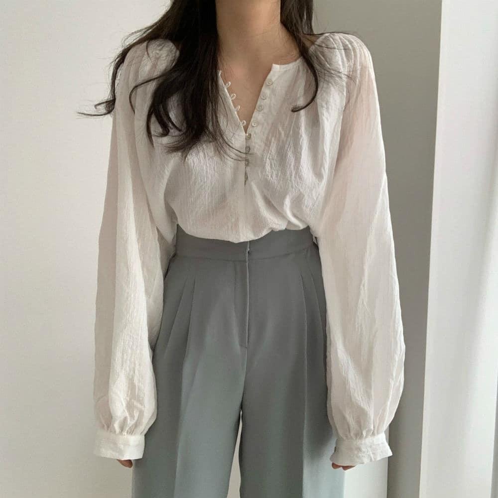 Oversized long sleeve button down shirt clearance