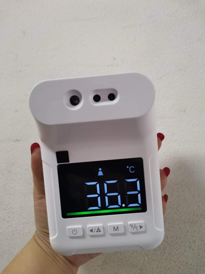 Talking Thermometer Scanner With 1000ml Automatic Alcohol Dispenser