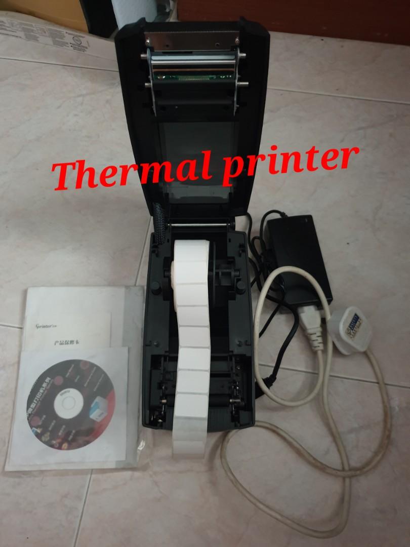 Thermal printer barcode (Category: Printers, Scanners & Copiers) located in Singapore. Submitted by itryan (Listing ID 1073587539, Image 1). Description: Never use before. Opened to test only. please read the details in the link model GP2120T http://www.verticalinfonet.com/bar-code-printer-gp-2120t.html Delivery add $4 using ninjavan.