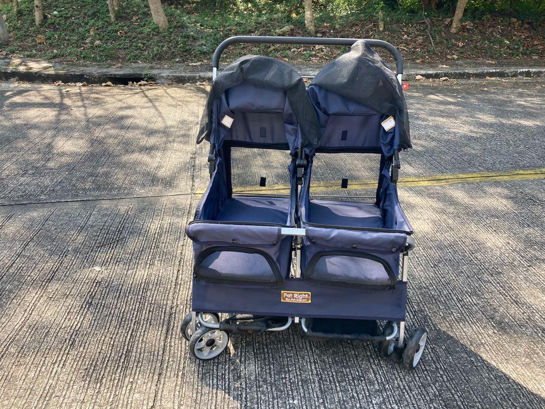 twin pet stroller