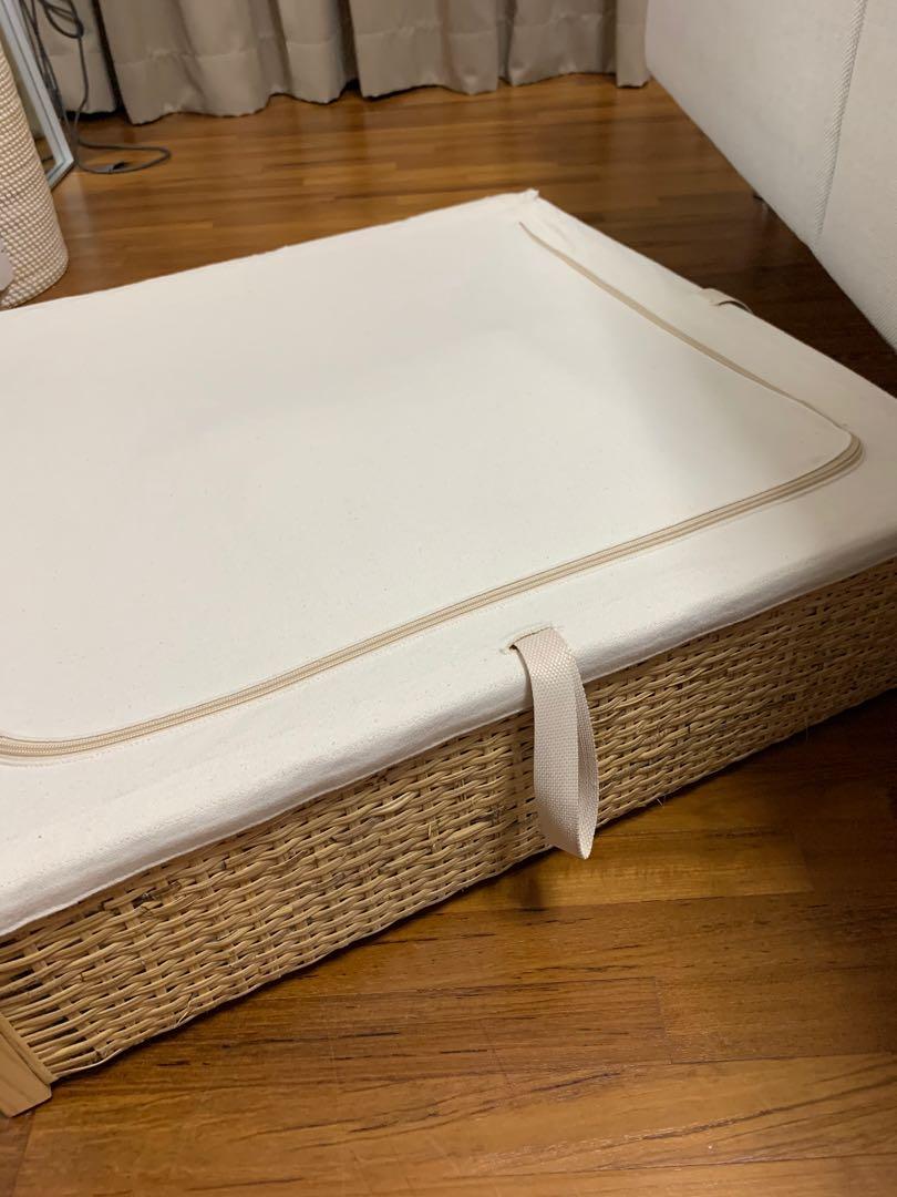 Under bed storage box drawer (IKEA romskog), Furniture & Home Living