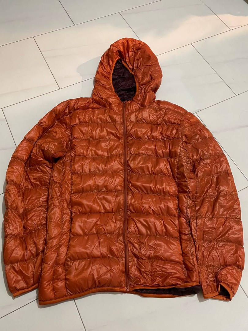 Uniqlo Winter Jacket in burnt orange, Men's Fashion, Coats, Jackets and ...