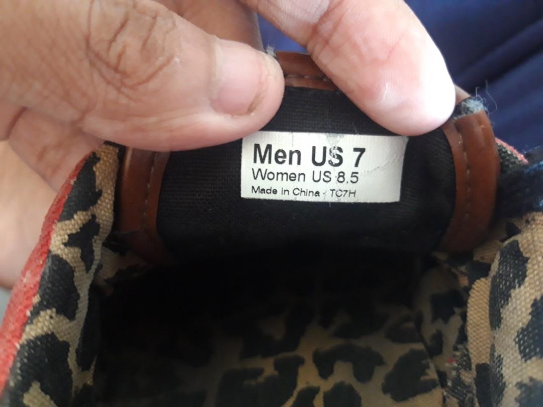 red vans with leopard inside