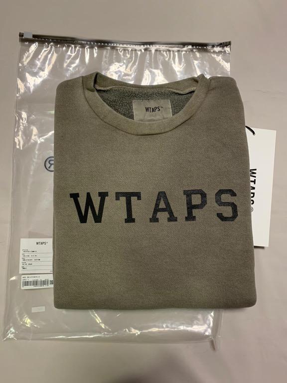 WTAPS 19AW COLLEGE DESIGN CREWNECK SWEATSHIRT SWEATER , 女裝, 上衣