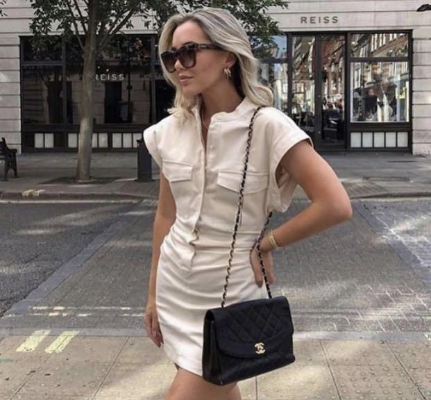 Zara Darted Dress with pockets, Women's Fashion, Dresses & Sets