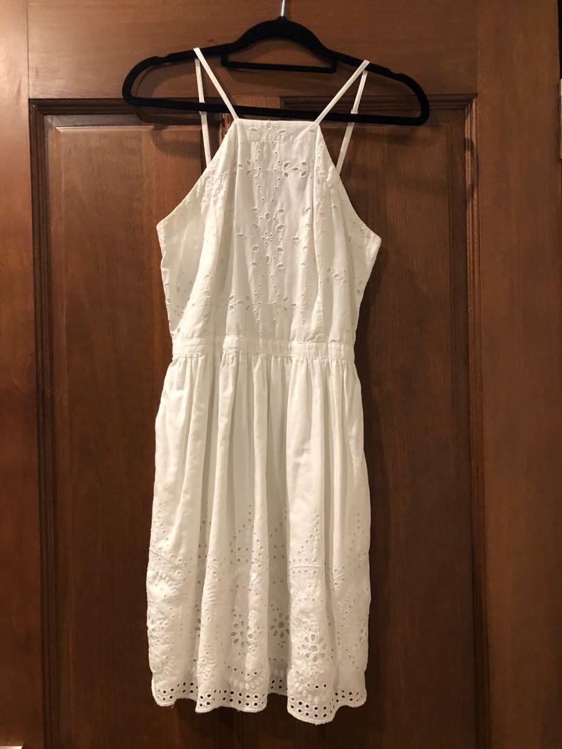 Abercrombie and fitch white dress Clearance
